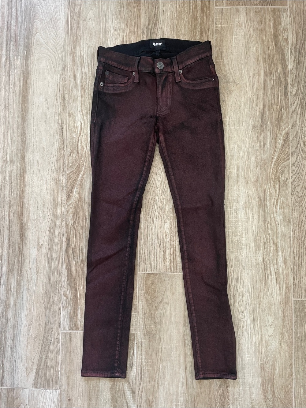 Hudson Jeans Women’s Dark Burgundy Skinny Jeans